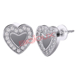 bjt249 orecchini love me heart stainless steel