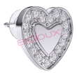 biojoux - orecchini love me heart stainless steel bjt249