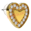biojoux - orecchini love me heart gold plated bjt250