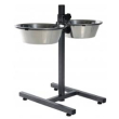 bar per cani portaciotole tx24923 regolabile in altezza 60cm + 2 ciot...