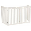 cancelletto per cani piccoli e medi 82-124x61cm in mdf bianco tx39456
