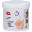 trixie pulizia orecchie, salviettine da dito monouso 50 pc salviette