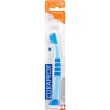 descrizione spazzolino biofunzionale per bambini che grazie alla testa compatta, rivestita in gomma,