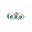 eco+ blue car chicco, mini veicolo retro in plastica riciclata, giocattolo per bambini, 1 pezzo