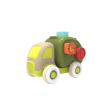 lorry camioncino del riciclo chicco eco+, giocattolo educativo, 1 pezzo, gioco sostenibile per bambi
