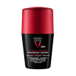 vichy homme deodorante roll-on 96h anti-traspirante, 50 ml