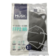 mascherina ffp2 nera musk 10pz