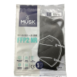 musk mascherina ffp2 musk021 black 1 pezzo