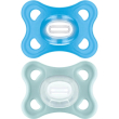 comfort 2-6 mesi - 2 succhietti in silicone - azzurro/neutro