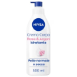 nivea crema corpo rosa e argan idratante 72h da 500 ml