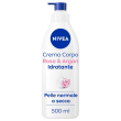 nivea crema corpo idratante rosa & argan 500 ml, idratante corpo