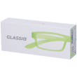 occhiali da lettura glassio cupertino colore verde acido gradazione +2