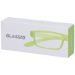 occhiali da lettura glassio cupertino colore verde acido gradazione +3