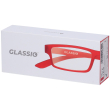 occhiali da lettura glassio cupertino colore rosso gradazione +2,5 1 p