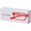 occhiali da lettura glassio cupertino colore rosso gradazione +3,0 1 p
