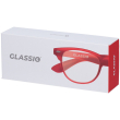 occhiali da lettura glassio fremont colore rosso gradazione +2,0 1 pz