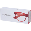 occhiali da lettura glassio fremont colore rosso gradazione +3,5 1 pz