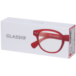 occhiali da lettura glassio newport colore rosso gradazione +2,0 1 pz