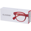 occhiali da lettura glassio newport colore rosso gradazione +2,5 1 pz