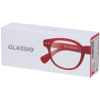 occhiali da lettura glassio newport colore rosso gradazione +3,5 1 pz