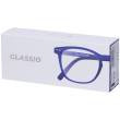 occhiali da lettura glassio sacramento colore blu scuro gradazione +2,