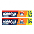 kukident plus doppia azione crema adesiva protesi dentaria 2 x 65 grammi