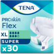 tena flex - 30 pannoloni assorbenti a cintura per incontinenza super taglia xl