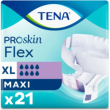 tena flex - 21 pannoloni assorbenti a cintura per incontinenza maxi taglia xl pannoloni assorbenti a