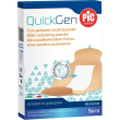 pic cerotti con polvere cicatrizzante quickgen - 5 cerotti da 10 x 12 cm