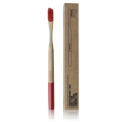 spazzolino bamboo hard rosso setole dure