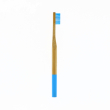 spazzolino in bamboo blu setole soft 1 pezzo - alternativa ecologica, bpa-free, vegano