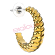 bjt266 orecchini twistagain gold plated