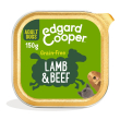 edgard&cooper dog e adult lamb beef 150 g