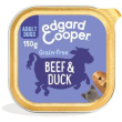 edgard&cooper - adult manzo e anatra senza cereali - 150gr