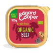 edgard&cooper dog e adult organic beef 100 g