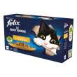 nestle' purina felix gatto ghiottonerie jelly varieta' platessa/tonno/coniglio/agnello 12x85gr (bust