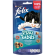 nestle' purina felix gatto snack play tubes pesce gamberetti 50gr