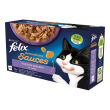 nestle' purina felix gatto sensations sauces selezioni tacchino/manzo/salmone/sardine 12x85gr (busti
