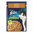purina felix sensations jellies tacchino - alimento completo per gatti 100 gr