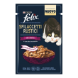 purina felix sfilaccetti rustici anatra - alimento umido completo per gatti 80 gr