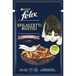 purina felix sfilaccetti rustici salmone - alimento completo per gatti 80 gr
