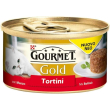 purina gourmet gold tortini manzo - alimento completo per gatti adulti e gatte in gestazione o allat