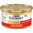 purina gourmet gold cuore morbido manzo - alimento completo per gatti adulti 85 gr