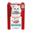 purina gourmet mon petit pesce - alimento completo per gatti adulti 6 x 50 gr