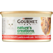 purina gourmet nature’s creations manzo piselli e carote - alimento completo per gatti adulti 85 g