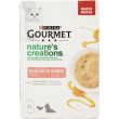 gourmet nature's creations - exquisite puree salmone e carota 5 stick pack