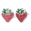 orecchini fragola w/swarovski