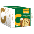 descrizione panettone con uvetta. lievitazione naturale.  ingredienti lievito naturale [acqua, amido