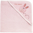 chicco accappatoio quadrato in cotone con topolino rosa 0m+