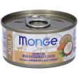 monge supreme adult tonno con riso integrale cocco gatti adulti 80 g m